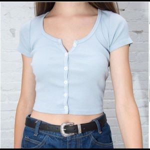Brandy Melville Blue Zelly Top